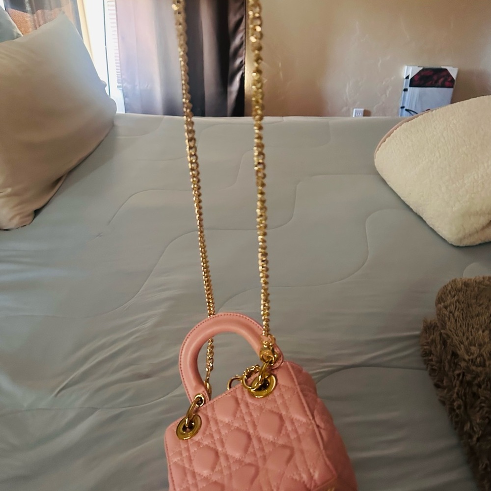 Christian Dior pale pink mini purse - Picture 2 of 16